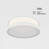 Миниатюра фото потолочный светодиодный светильник maytoni zon c032cl-90w4k-rd-mg | 220svet.ru